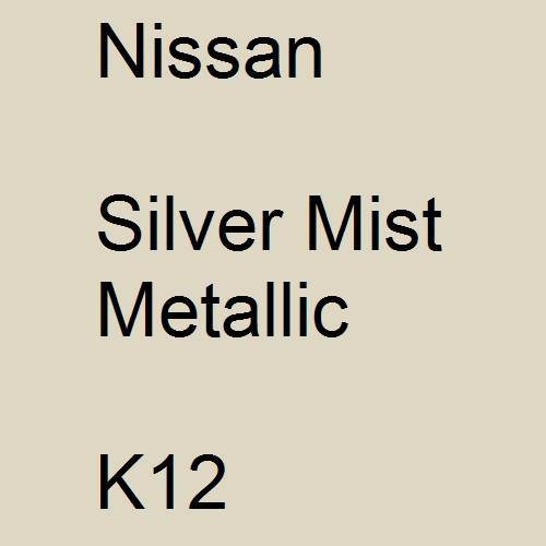 Nissan, Silver Mist Metallic, K12.